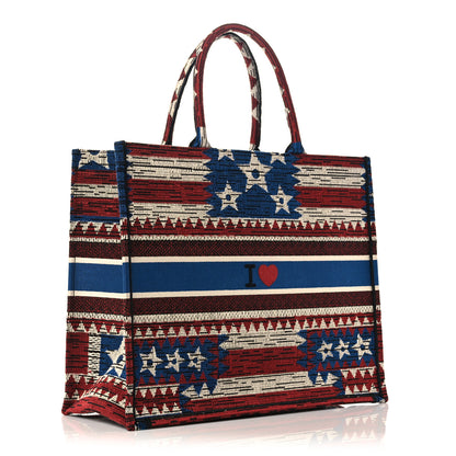Christian Dior Canvas Embroidered Exclusive US Book Tote Multicolor 2 of 9