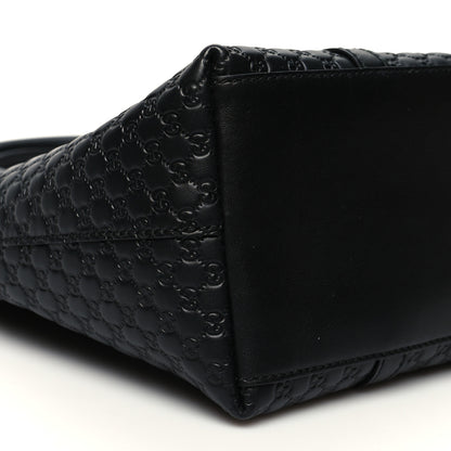 Gucci Soft Microguccissima Small Zippered Satchel Black 8 of 9