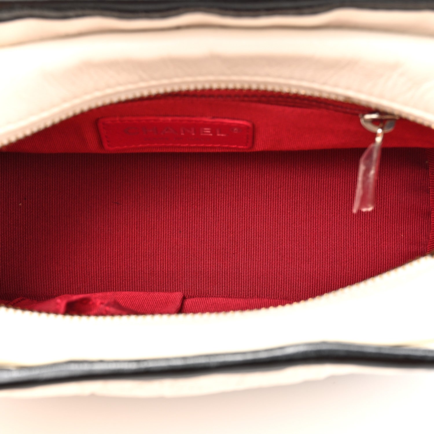 Chanel Aged Calfskin Quilted Small Gabrielle Hobo Black White 5 of 11