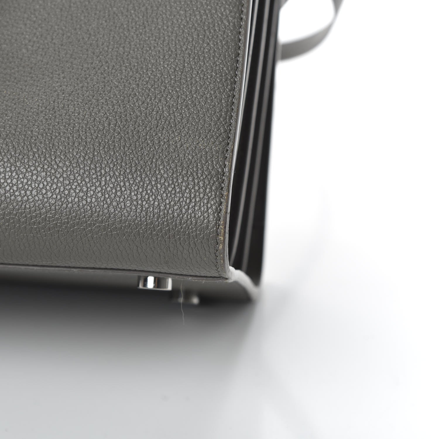 Saint Laurent Grained Calfskin Small Sac De Jour Fog 11 of 13
