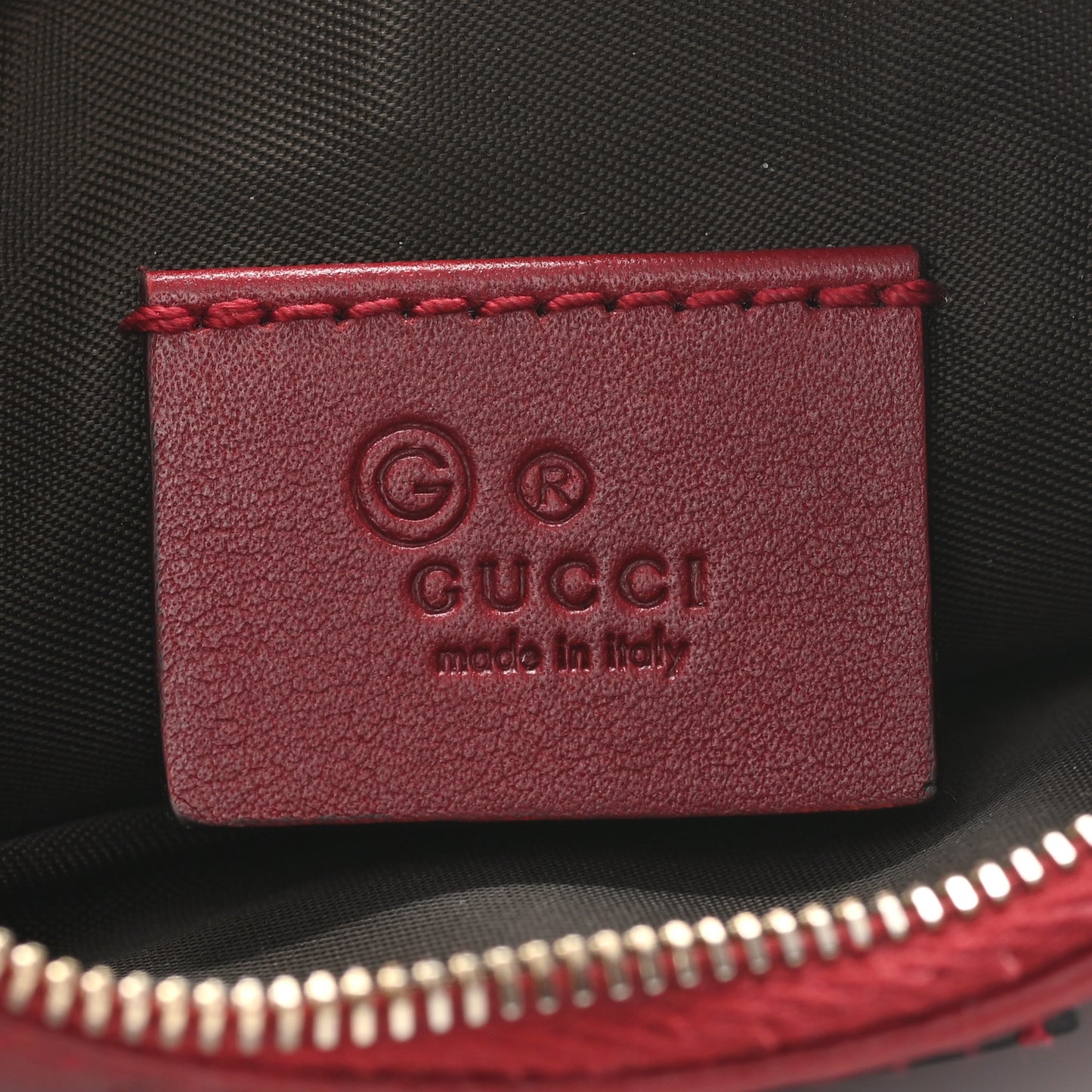 Microguccissima Key Ring Coin Case Hibiscus Red