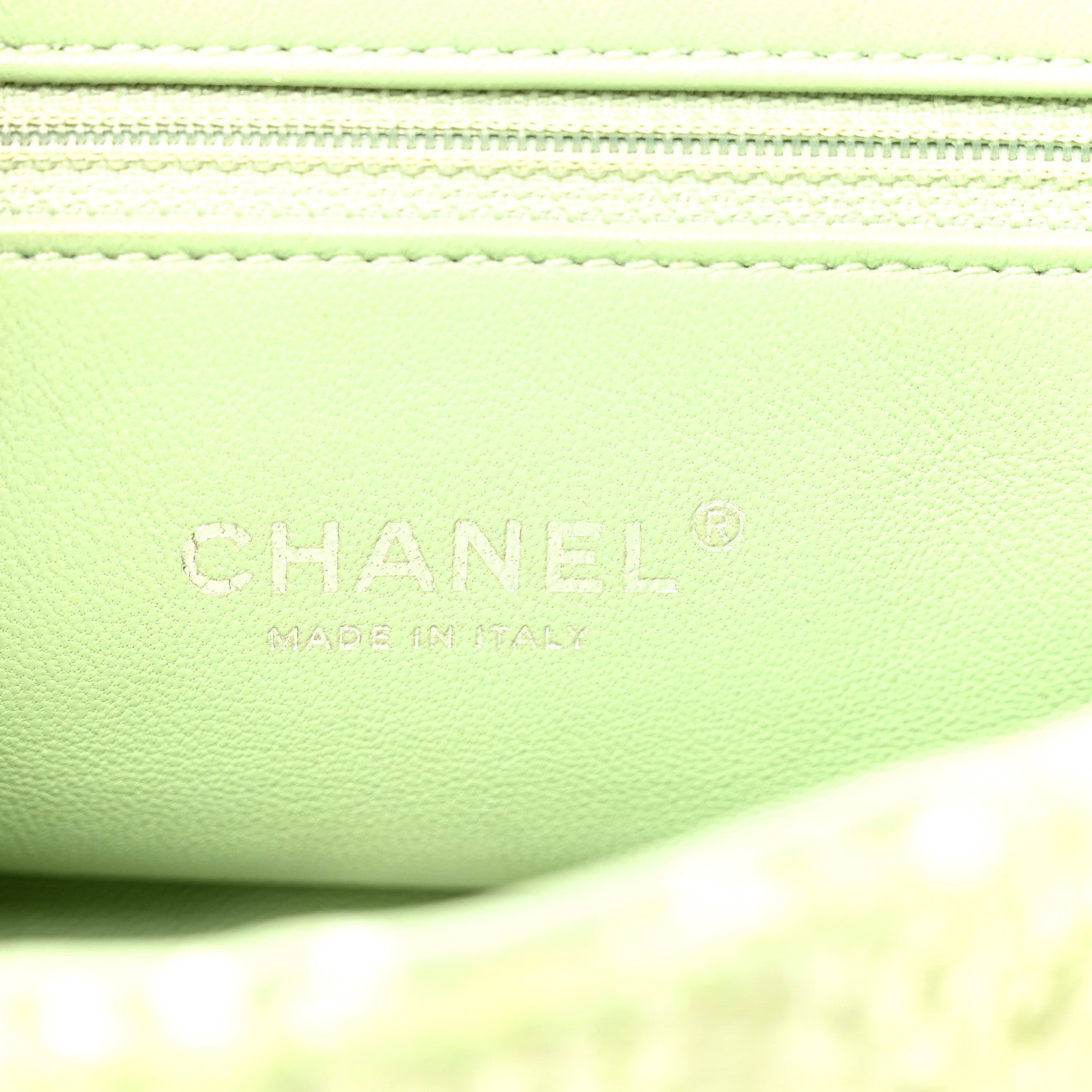 Chanel Sequin Mini Waterfall Flap Green Light Green Yellow 6 of 10