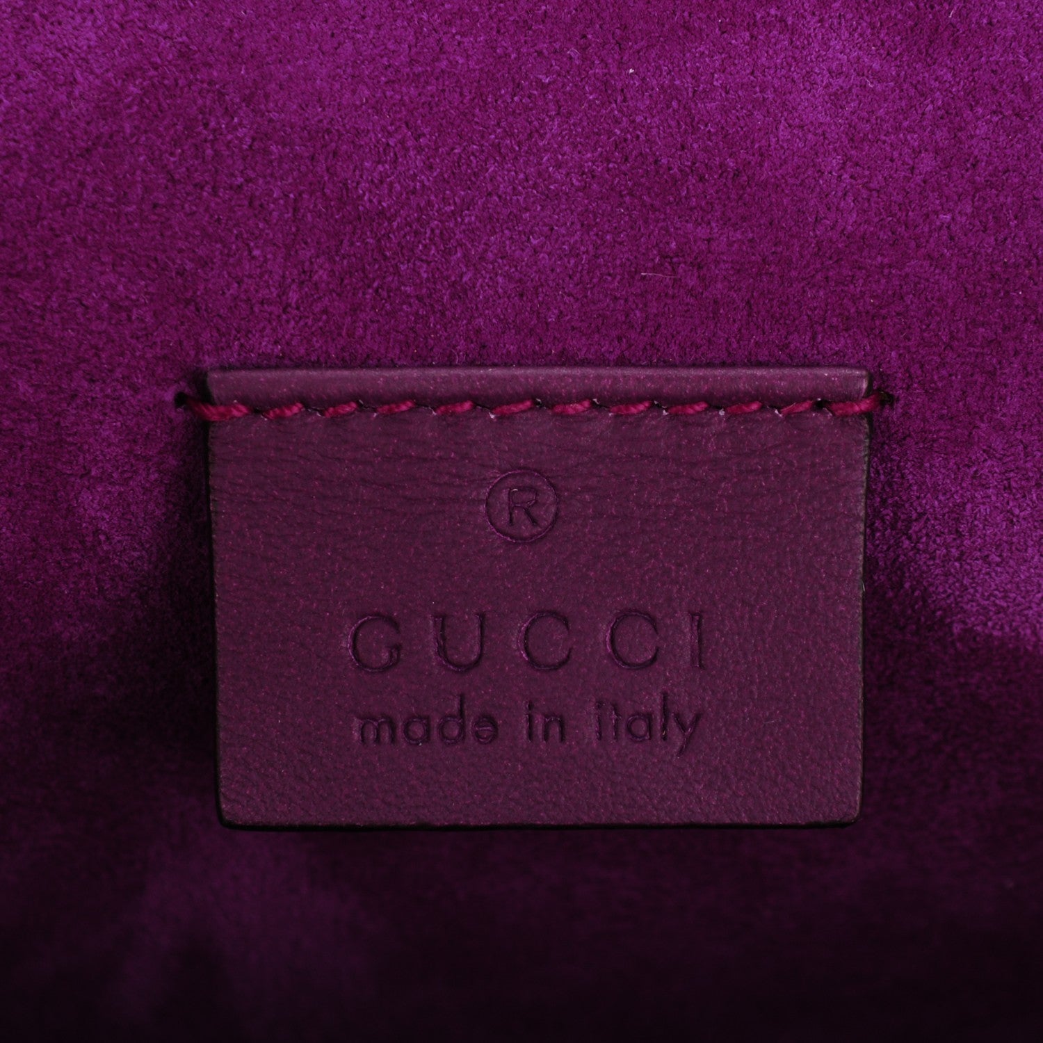 Gucci GG Supreme Monogram Bird Embroidered Medium Dionysus Shoulder Bag Purple 6 of 7