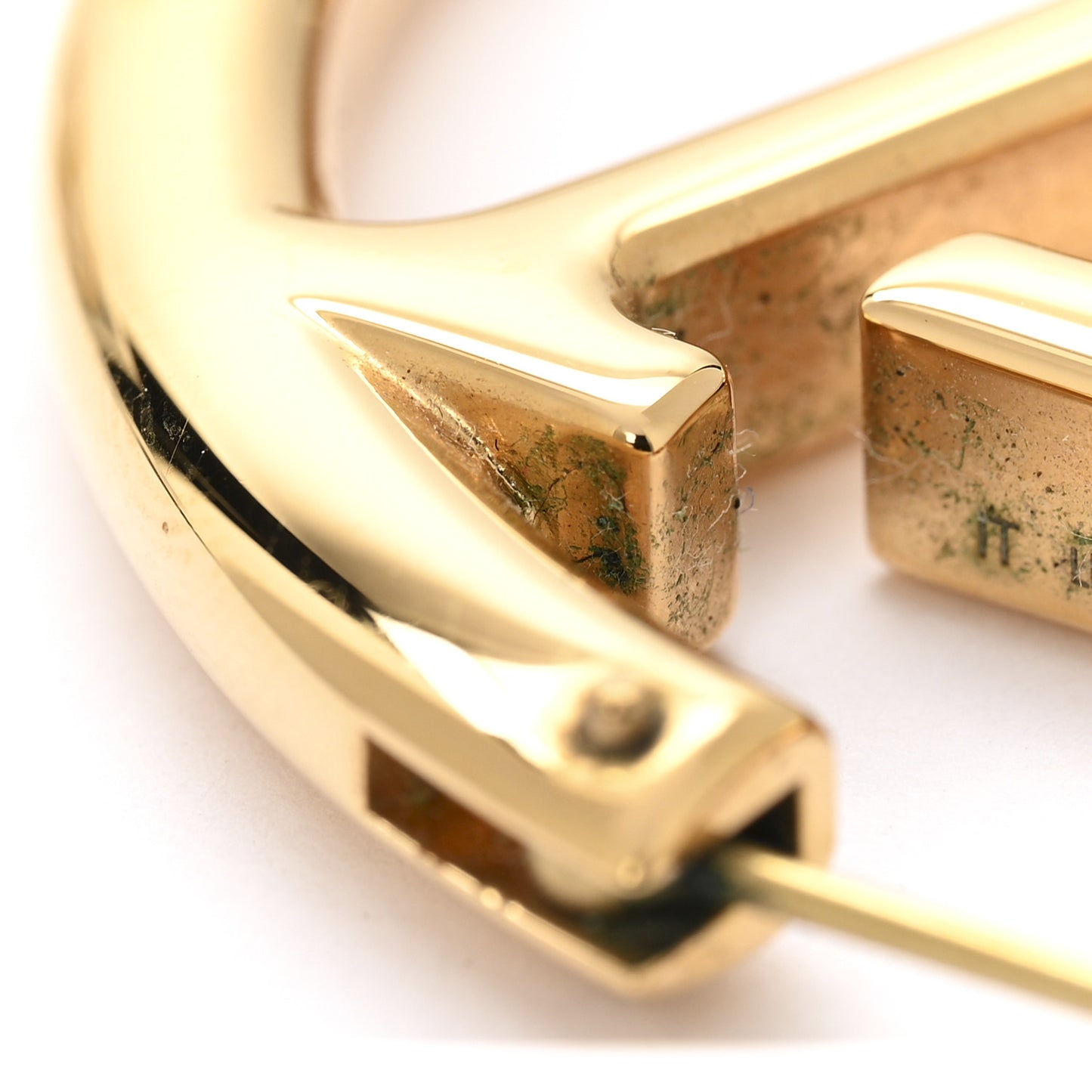Metal Louise Hoop Earrings Gold