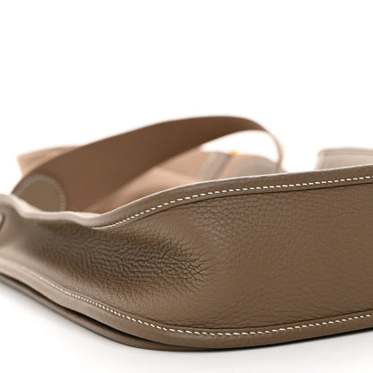 Hermes Taurillon Clemence Evelyne III PM Etoupe 9 of 11