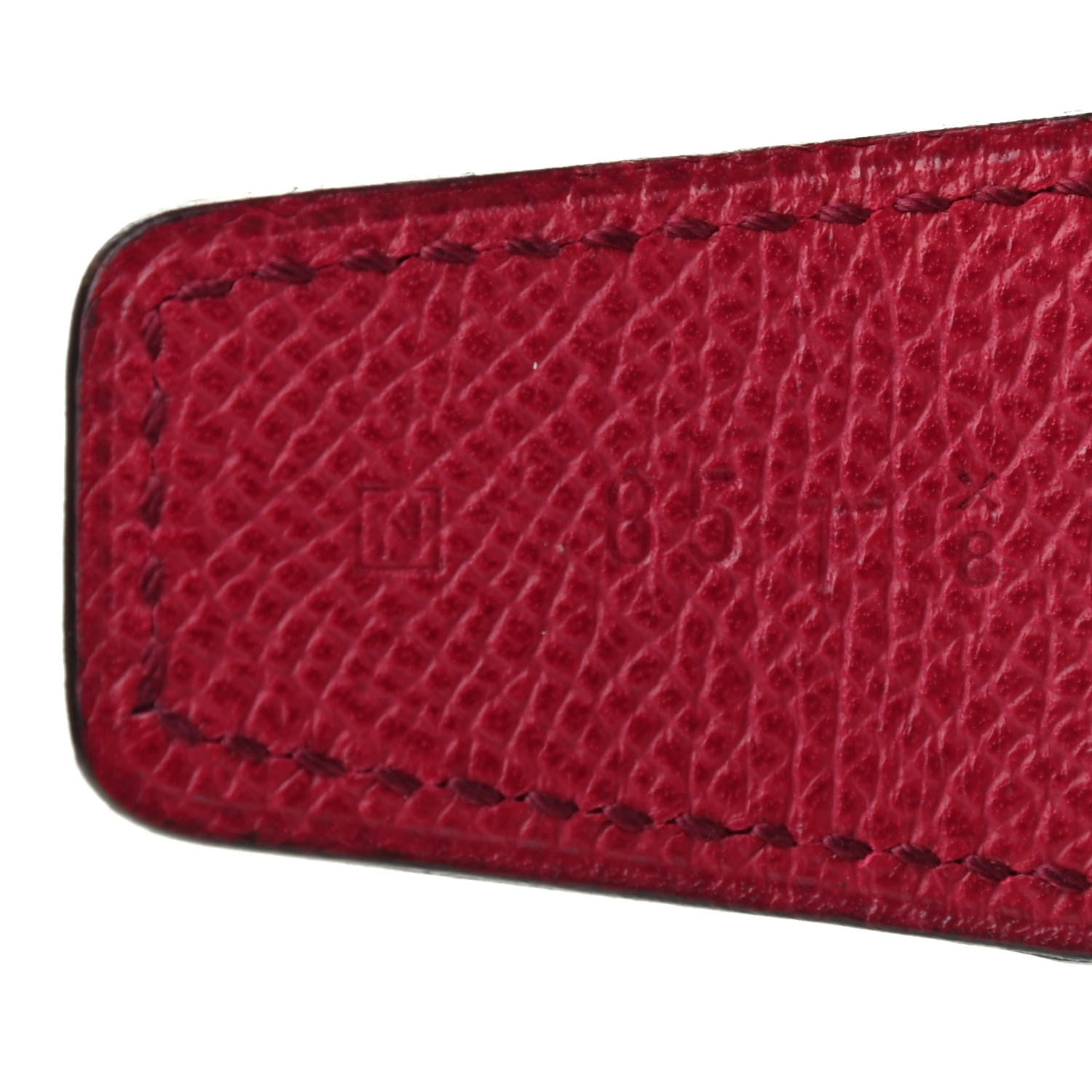 Hermes Epsom Swift 32mm Belt Strap 85 Iris Rubis 4 of 6