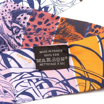 Hermes Silk Jungle Love Rainbow Twilly Orange Encre Vieux Rose 3 of 5