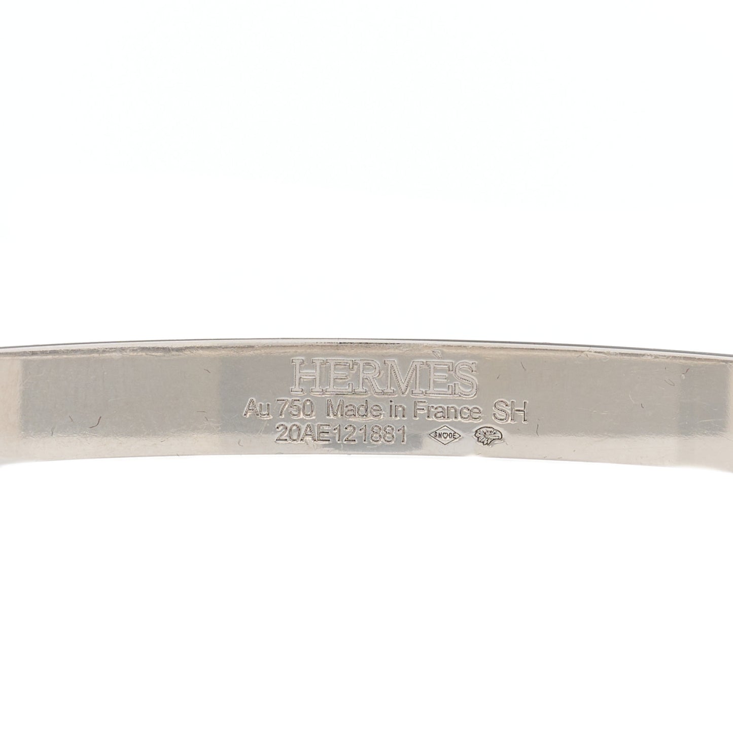 18K White Gold Diamond PM Kelly Pave Bracelet SH