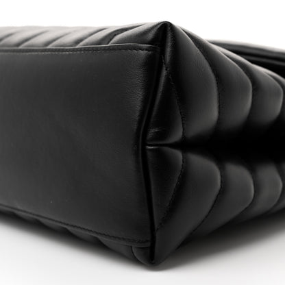 Saint Laurent Calfskin Y Quilted Monogram Medium Loulou Chain Satchel Black 10 of 10