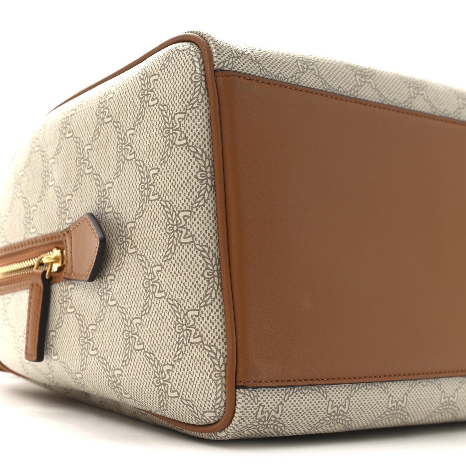 MCM Lauretos Nappa Medium Ella Boston Bag Oatmeal 8 of 9