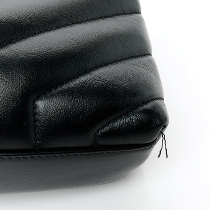 Saint Laurent Calfskin Y Quilted Monogram Toy Loulou Crossbody Bag Black 12 of 12