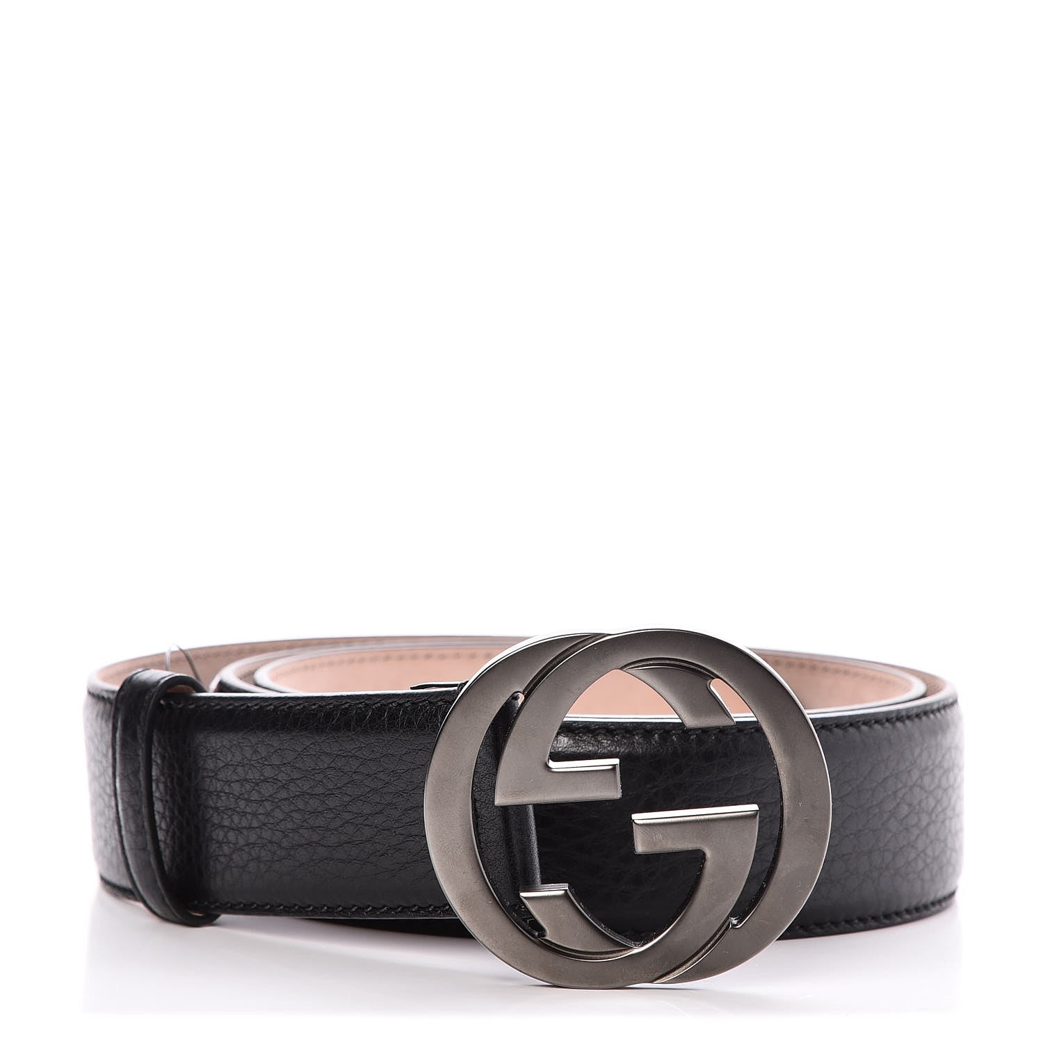 Gucci Calfskin Interlocking G 40mm Belt 105 42 Black 1 of 7