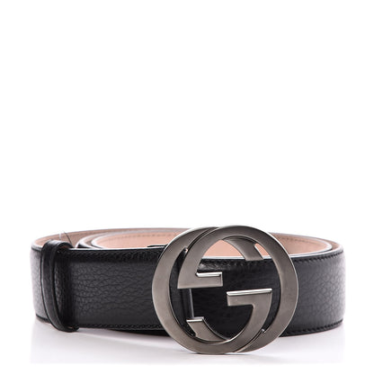 Gucci Calfskin Interlocking G 40mm Belt 105 42 Black 1 of 7