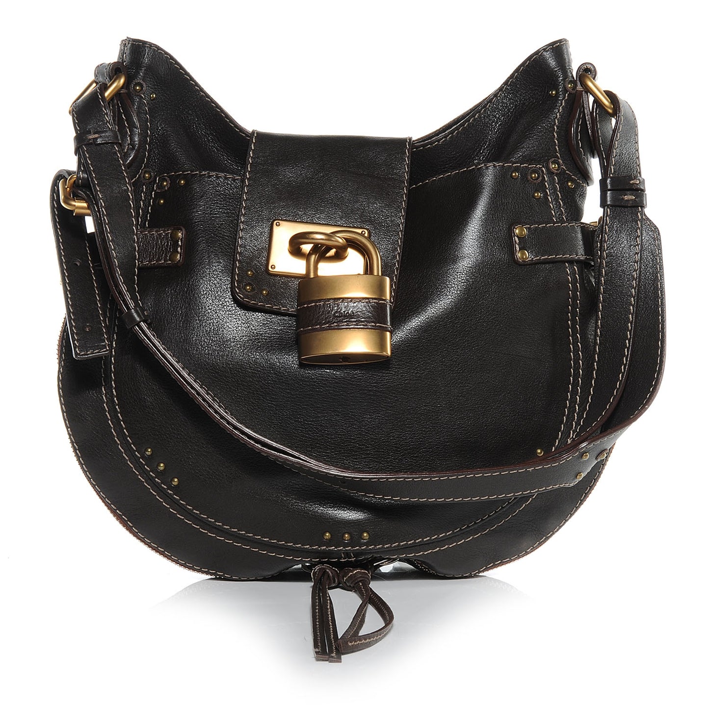 Leather Paddington Hobo Brown