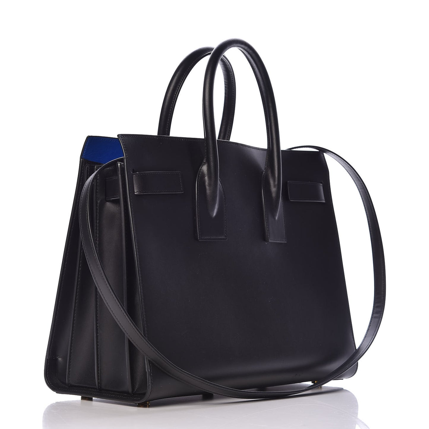 Calfskin Small Sac De Jour Black