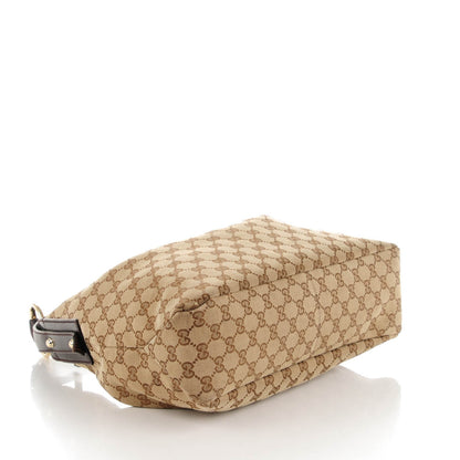 Gucci Monogram Medium Horsebit Chain Hobo Dark Brown 4 of 7
