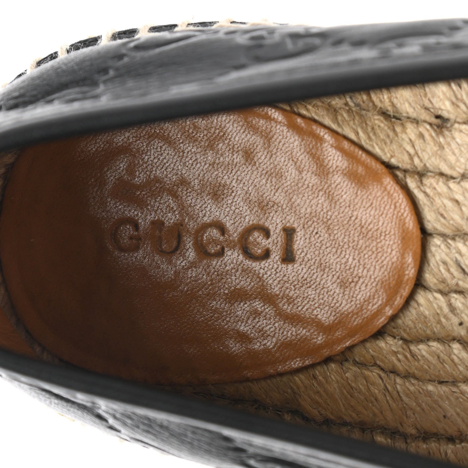 Gucci Microguccissima Signature Espadrilles 39.5 Black 7 of 13