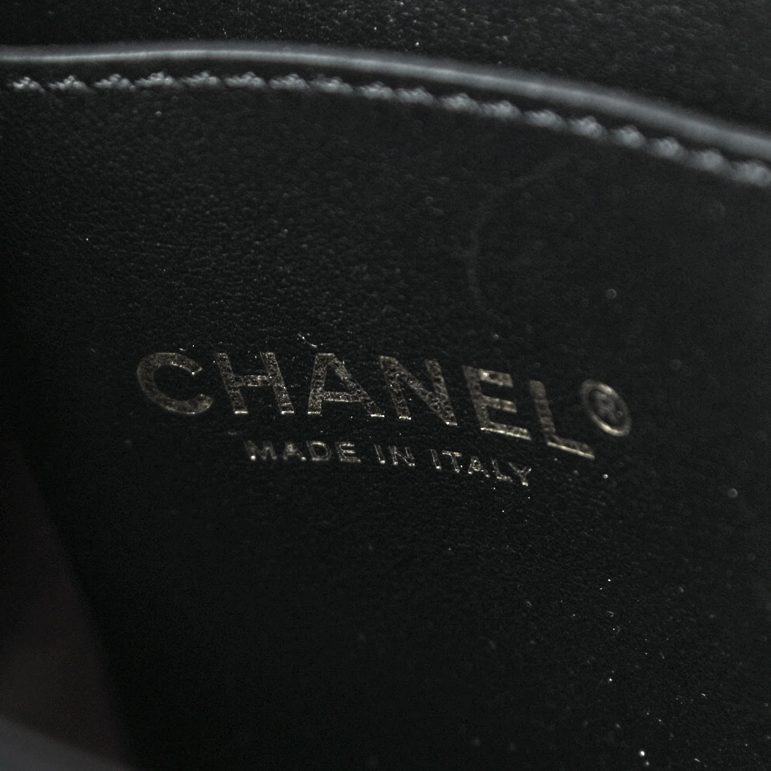 Chanel Calfskin Large Serial Shopper Tote Black 5 of 11