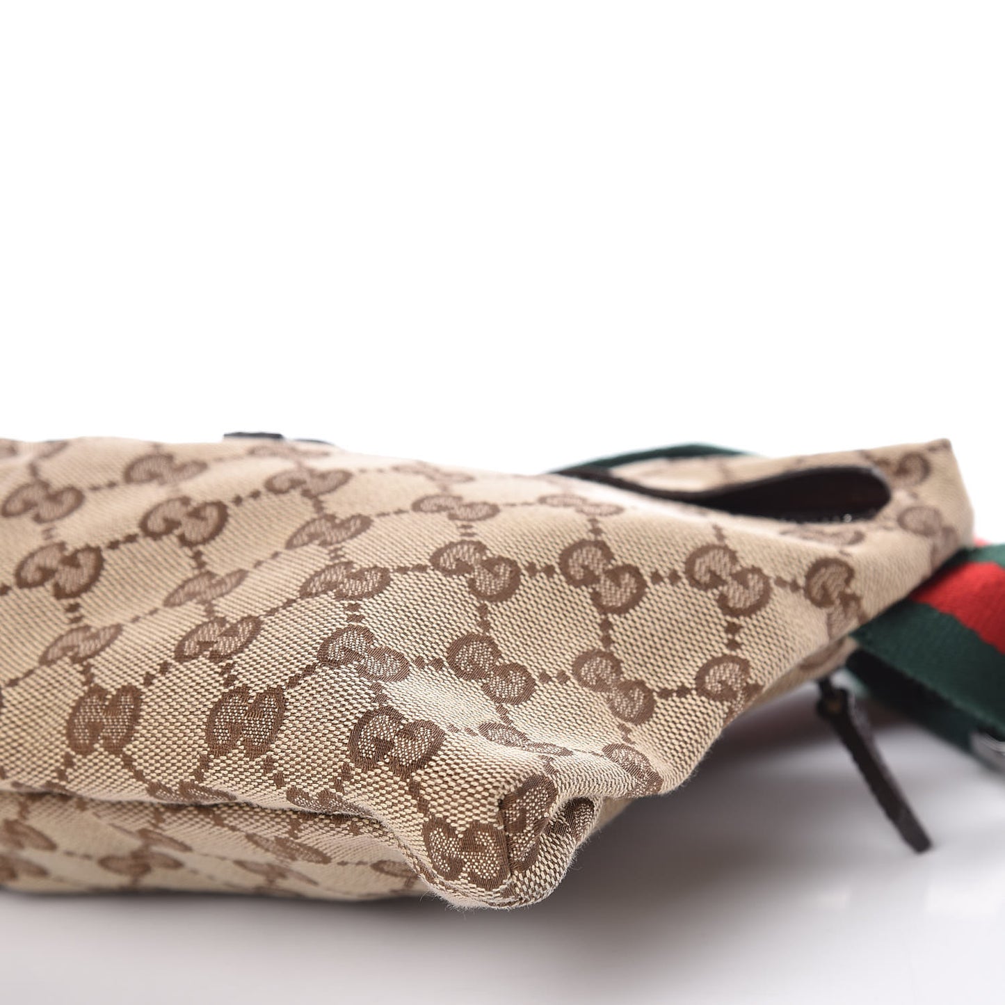 Monogram Web Belt Bag Dark Brown