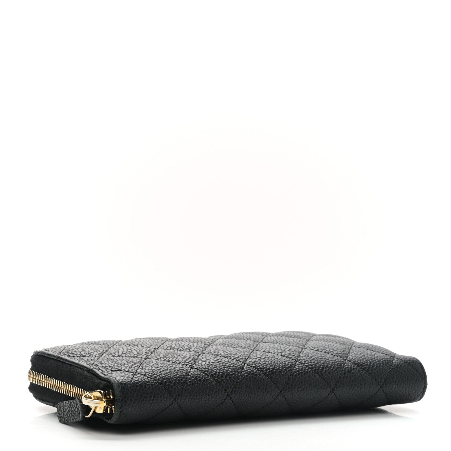 Chanel Caviar Quilted Large Gusset Zip Around Wallet Black 4 of 10