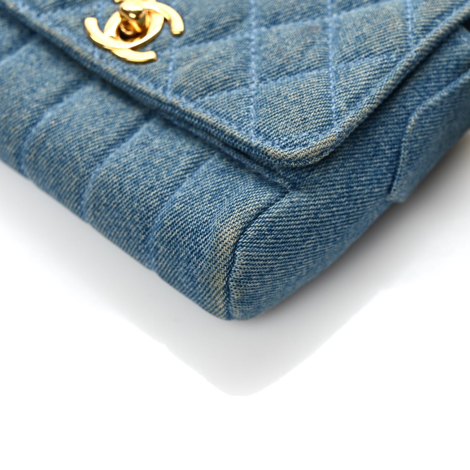 Chanel Denim Quilted Mini Flap Blue 12 of 12