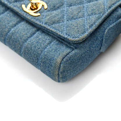 Chanel Denim Quilted Mini Flap Blue 12 of 12