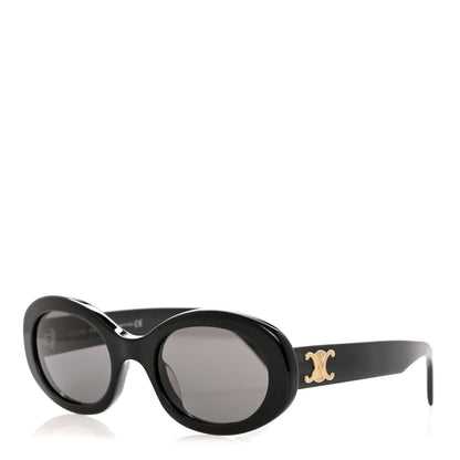 Celine Acetate Triomphe 01 Sunglasses CL 40194U Black 1 of 7