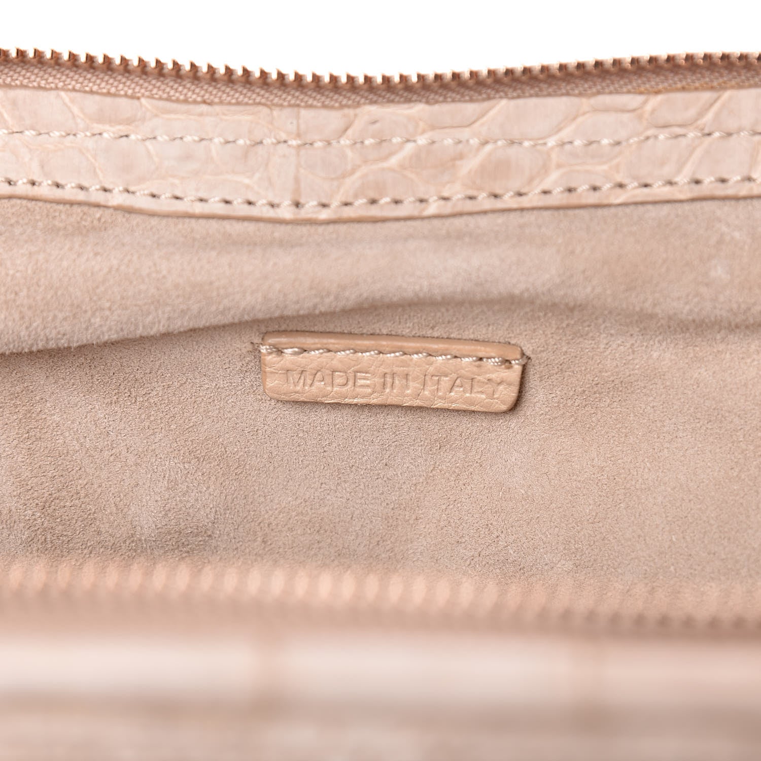 Burberry Nubuck Alligator Small Wilburg Clutch Natural Nude 6 of 12