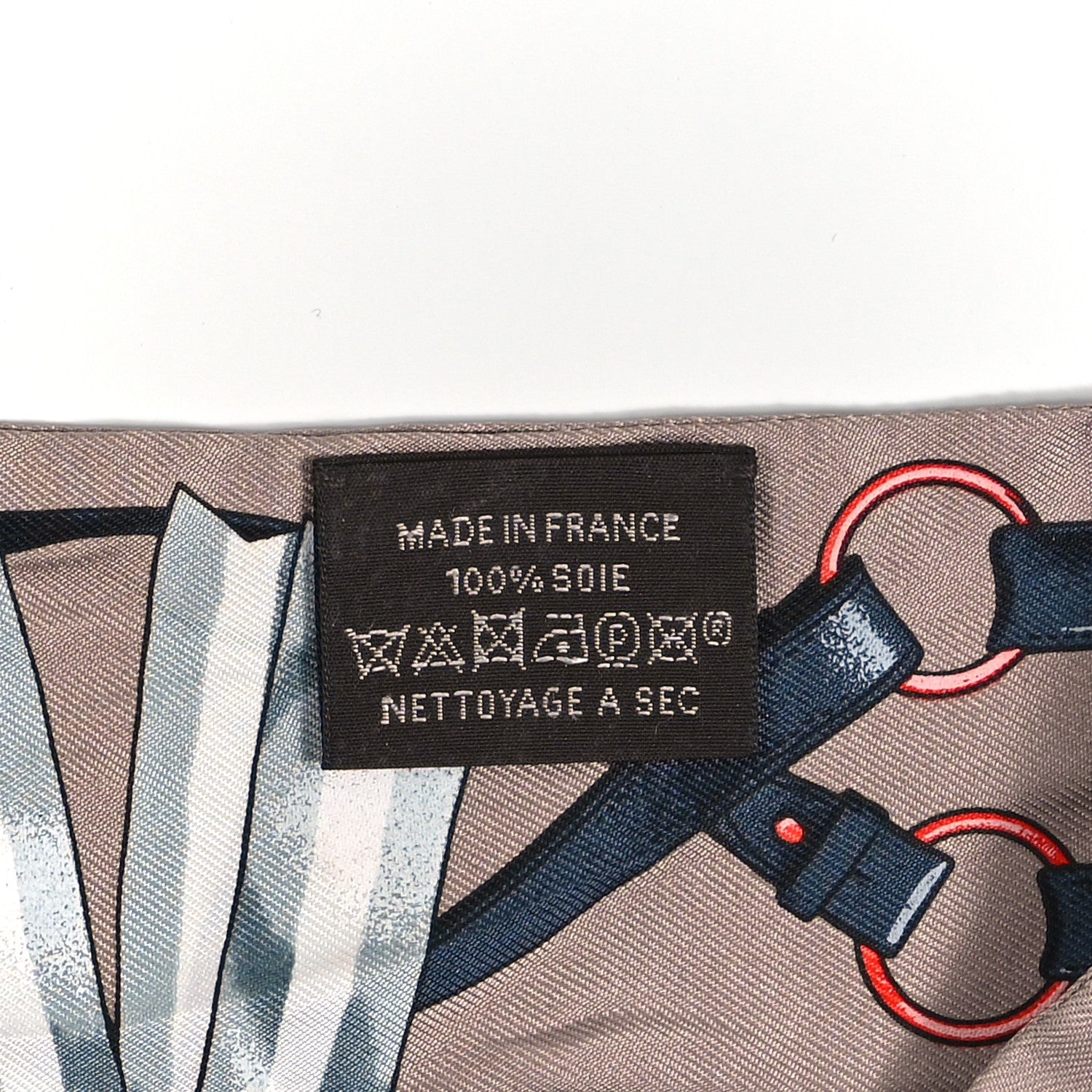 Hermes Silk Jumping Twilly Beige Cendre Orange Anthracite 3 of 4