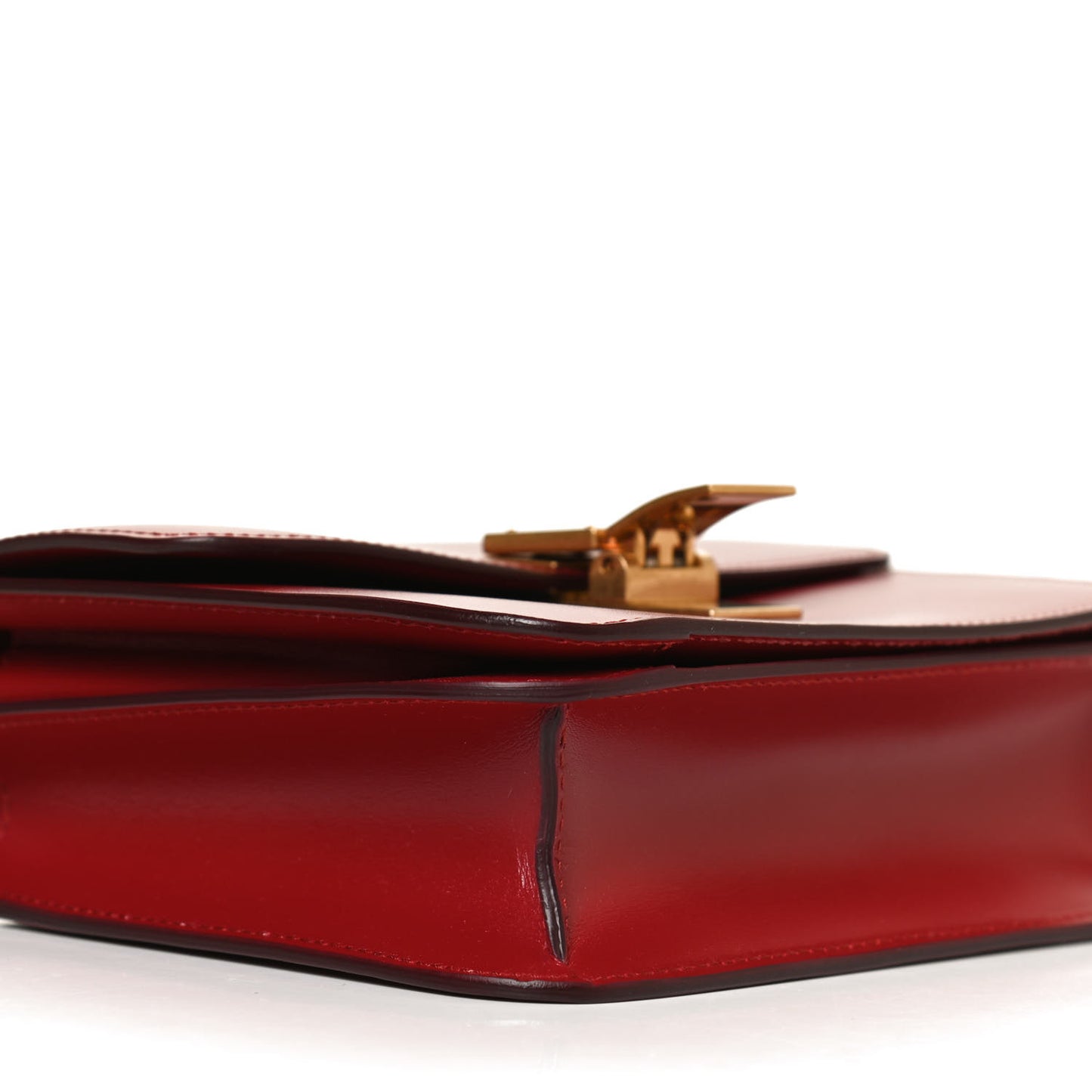 Box Calfskin Teen Classic Box Flap Bag Red