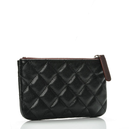 Chanel Caviar Quilted Small Cosmetic Case Black 3 of 7
