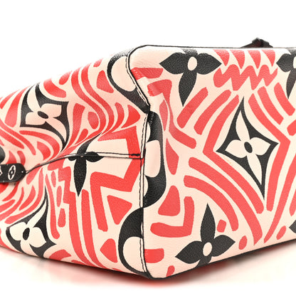 Louis Vuitton Monogram Giant Crafty NeoNoe MM Creme Rouge Black 8 of 10