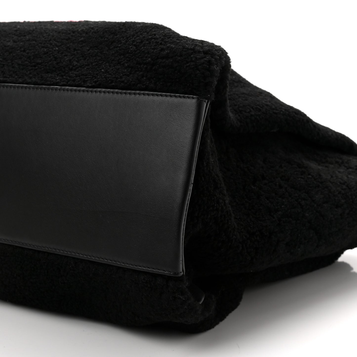 Shearling Extra Large Deauville Tote Black