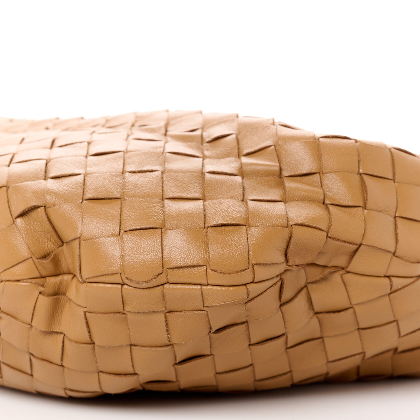 Nappa Intrecciato Teen Jodie Hobo Caramel