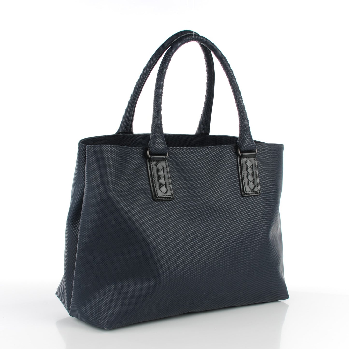 Rubberized Canvas Marco Polo Tote Dark Navy