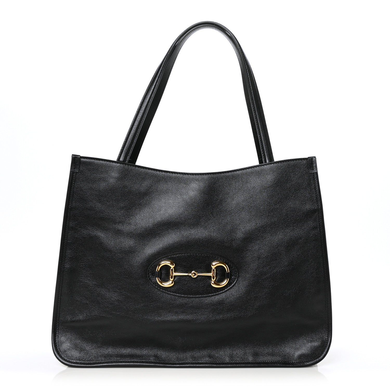 Gucci New Sakai Calfskin Lux Horsebit 1955 Tote Bag Black 1 of 9
