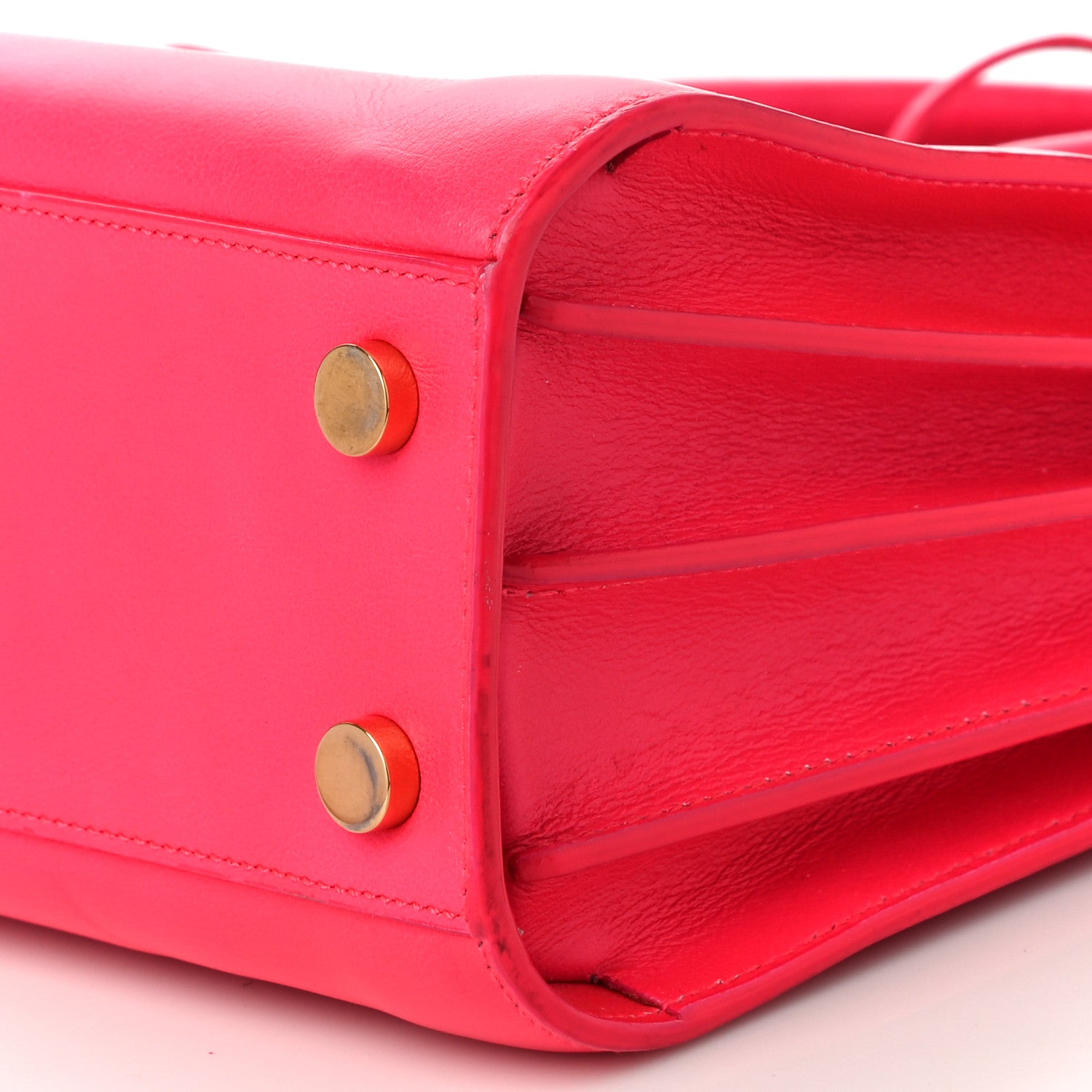 Saint Laurent Calfskin Nano Sac De Jour Lipstick Fuchsia 9 of 10