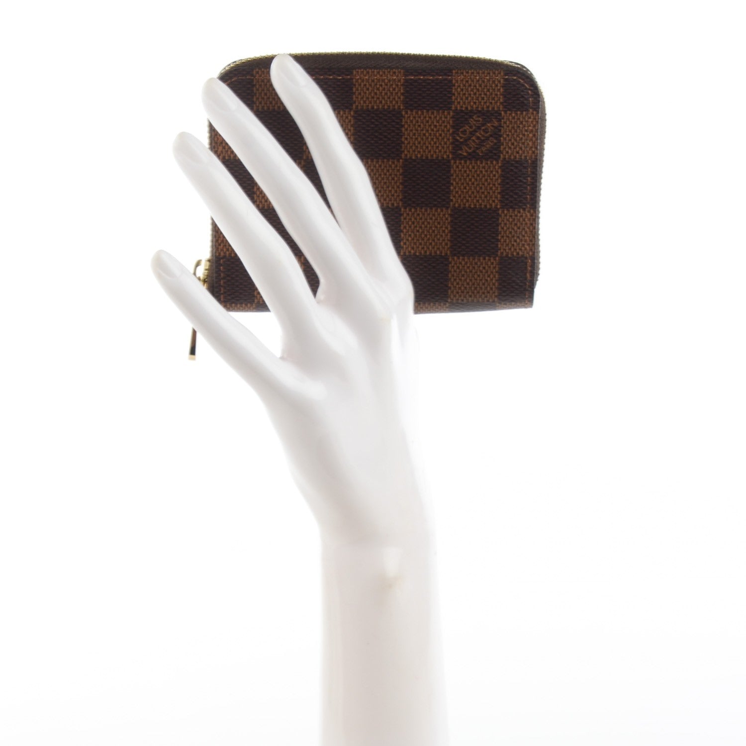 Louis Vuitton Damier Ebene Zippy Coin Purse 2 of 7