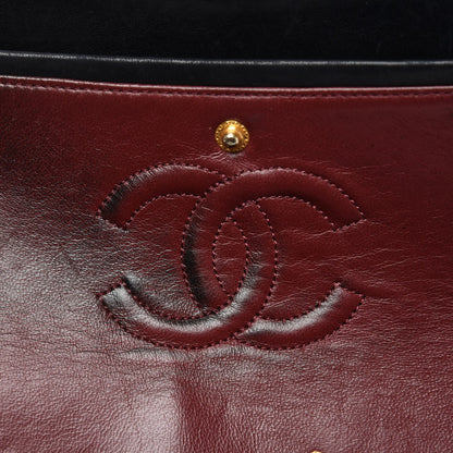 Chanel Lambskin Quilted Medium Double Flap Black 9 of 19