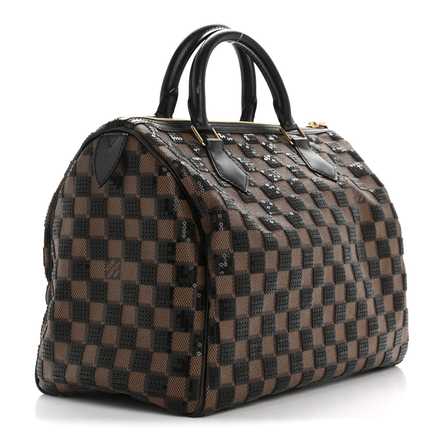 Louis Vuitton Damier Paillettes Speedy 30 Black 3 of 14
