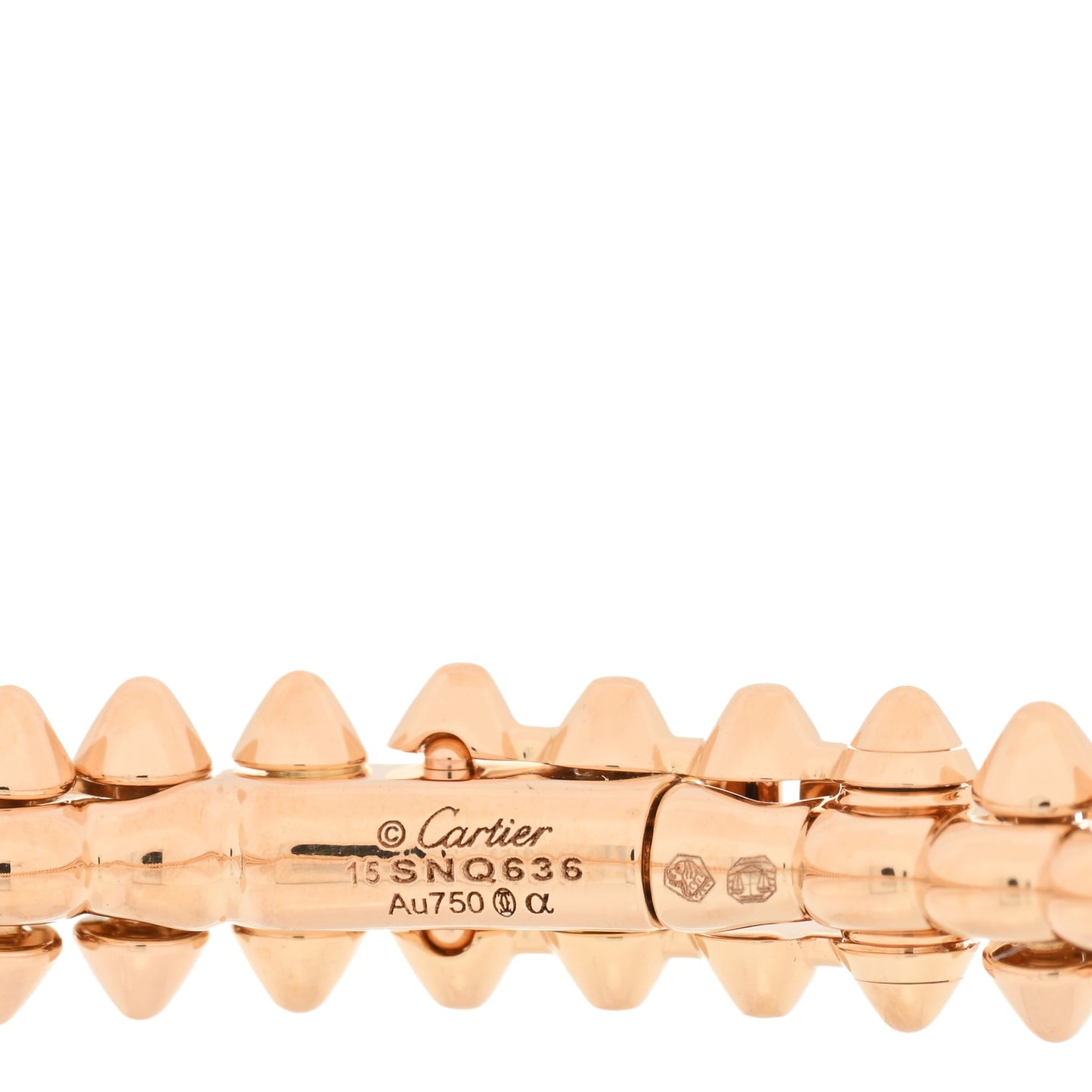 18K Pink Gold Small Clash De Cartier Bracelet 15