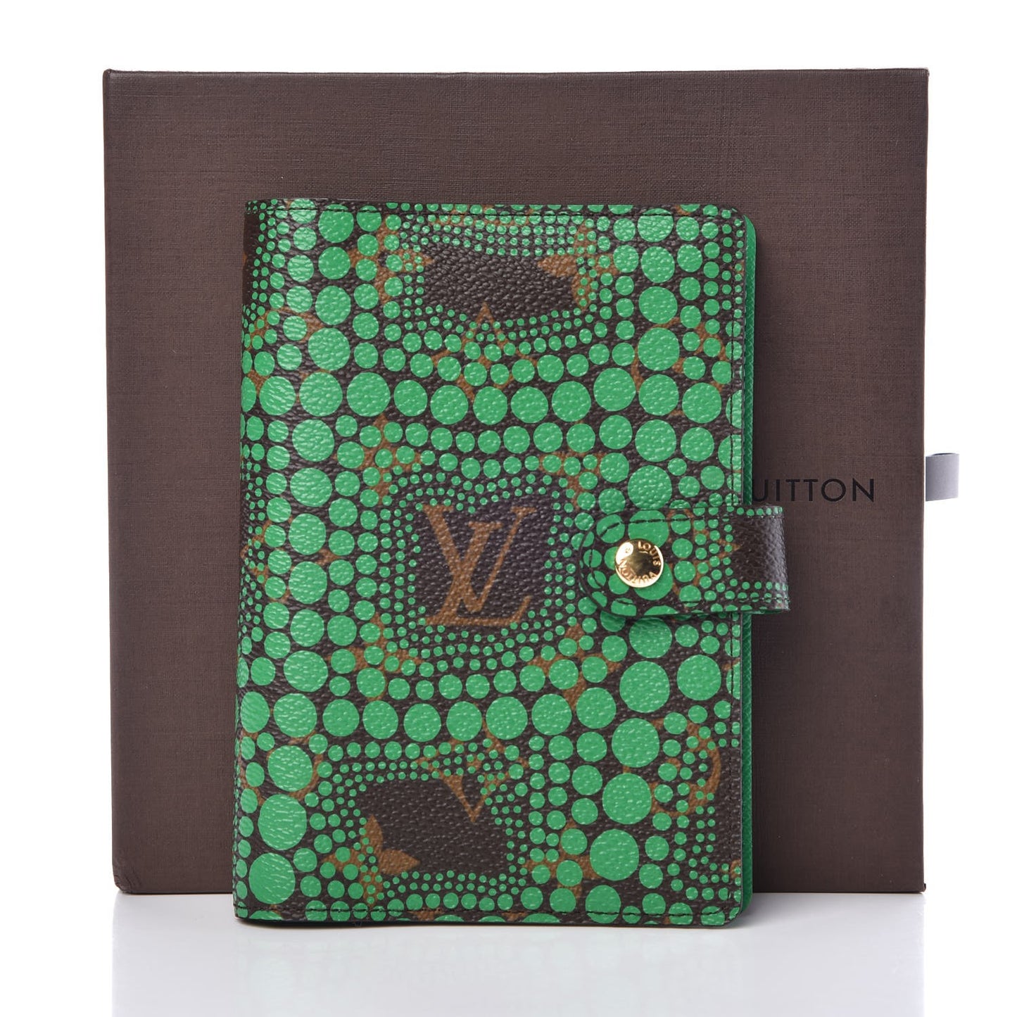 Monogram Kusama Town Small Ring Agenda Green