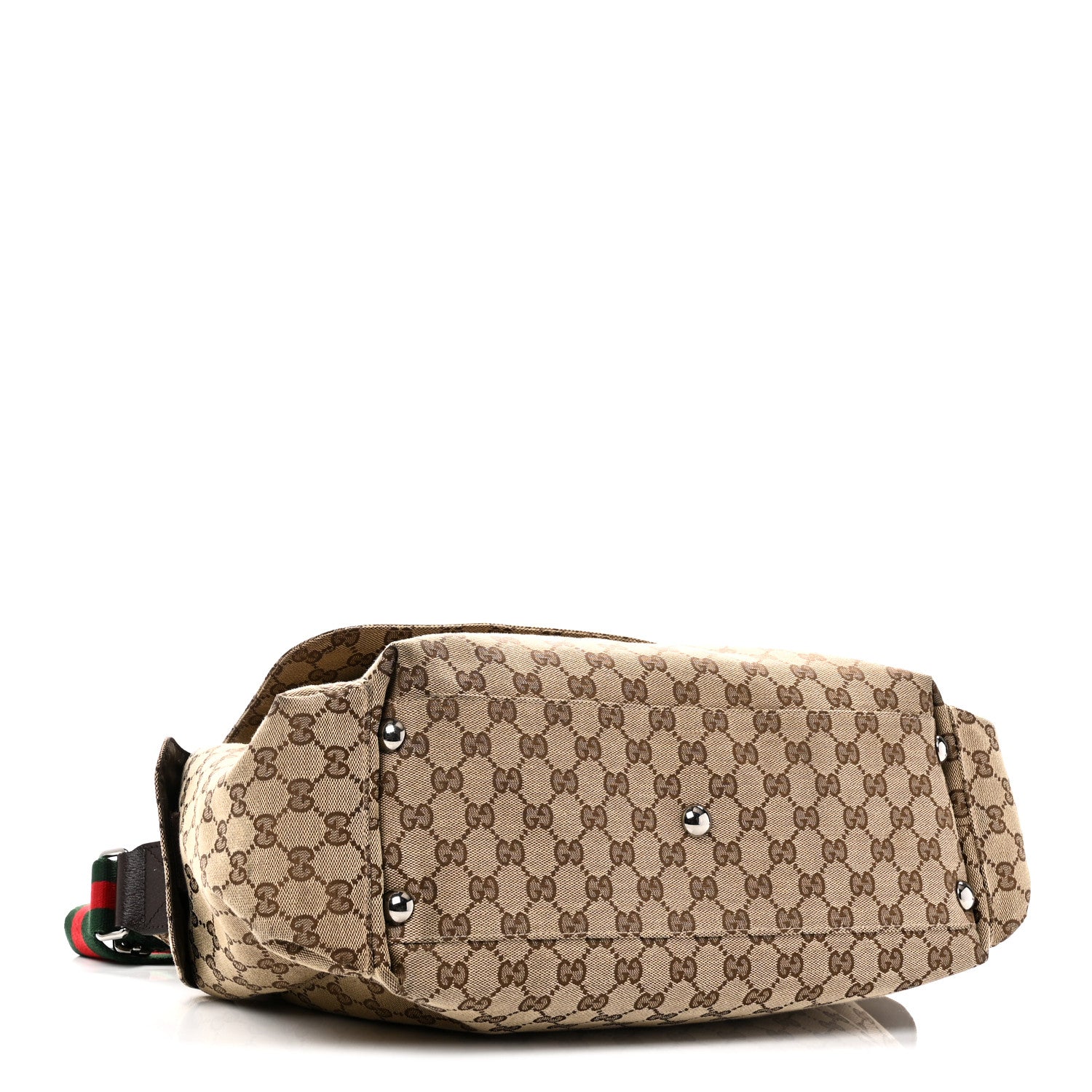 Gucci Monogram Web Messenger Diaper Bag Brown 4 of 11