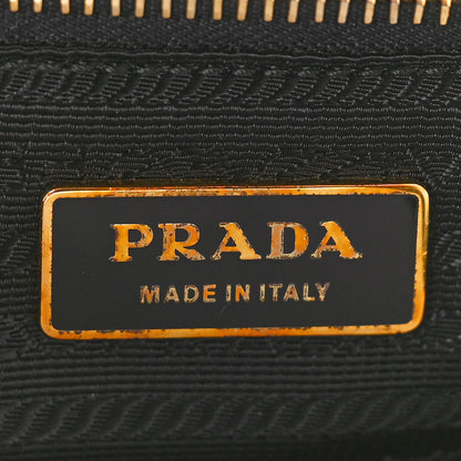 Prada Soft Calf Shopping Tote Black 6 of 9
