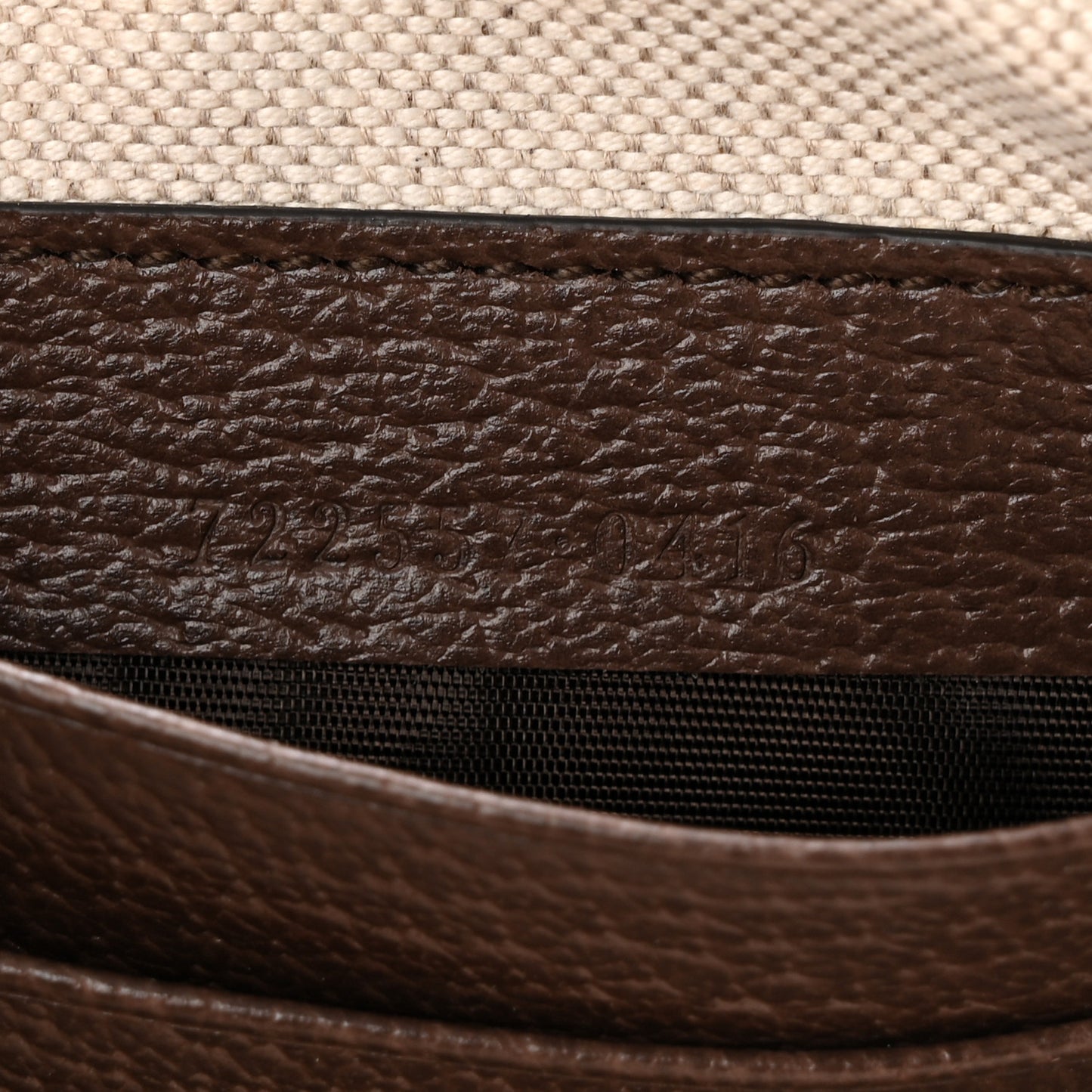 GG Supreme Monogram Textured Dollar Calfskin Web Mini Ophidia Convertible Shoulder Bag Beige Ebony New Acero
