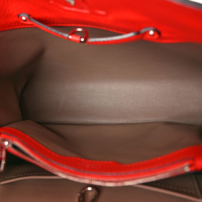 Louis Vuitton Taurillon Capucines MM Rubis 5 of 9
