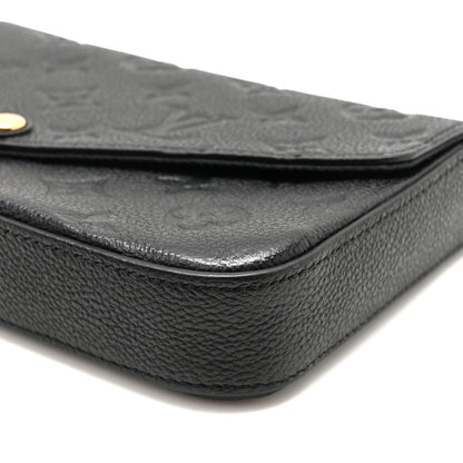 Louis Vuitton Empreinte Pochette Felicie Chain Wallet Black 10 of 10