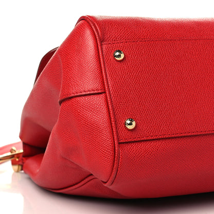 Dolce & Gabbana Dauphine Medium Miss Sicily Satchel Dark Red 7 of 8