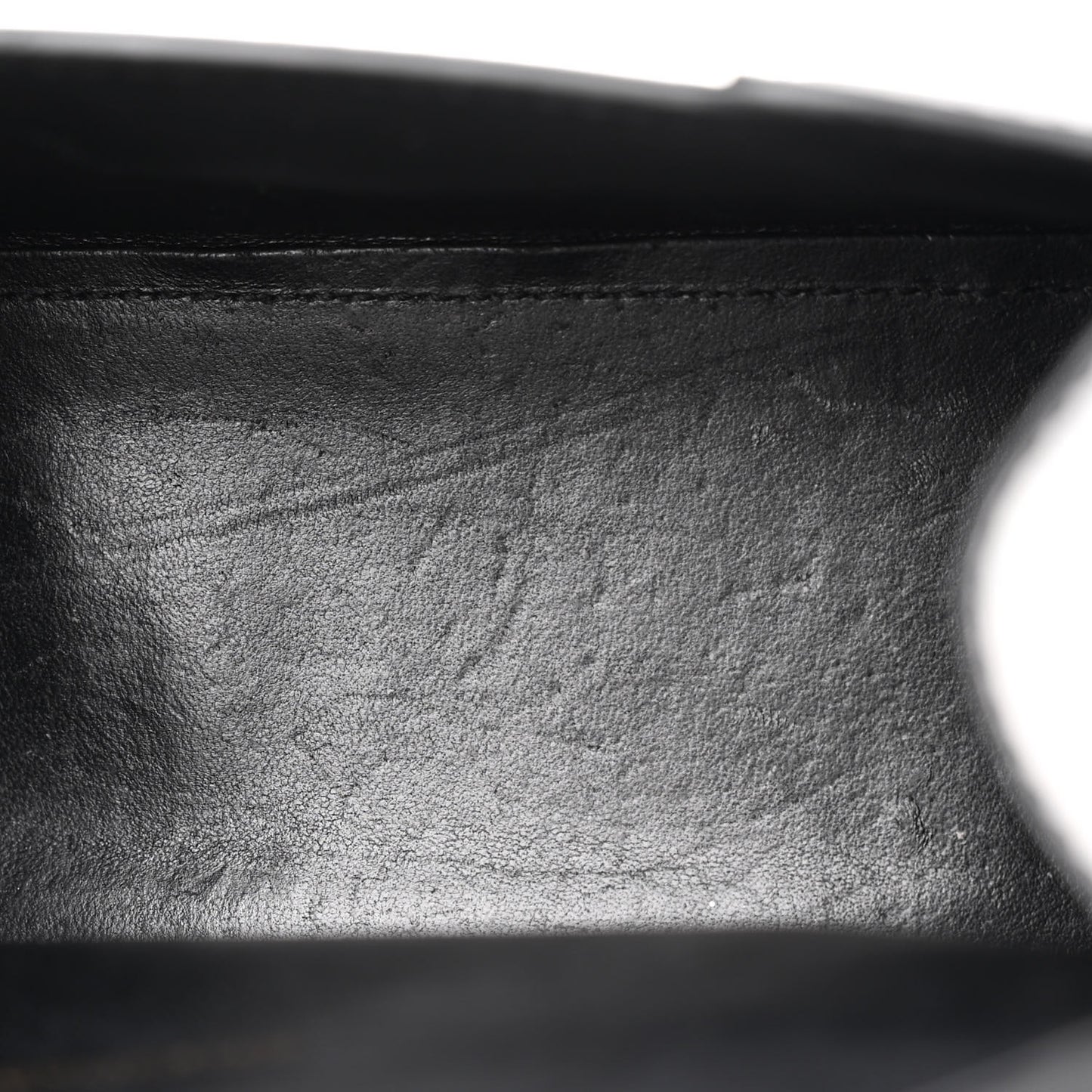 Shiny Box Calfskin Hourglass Top Handle Bag XS Black