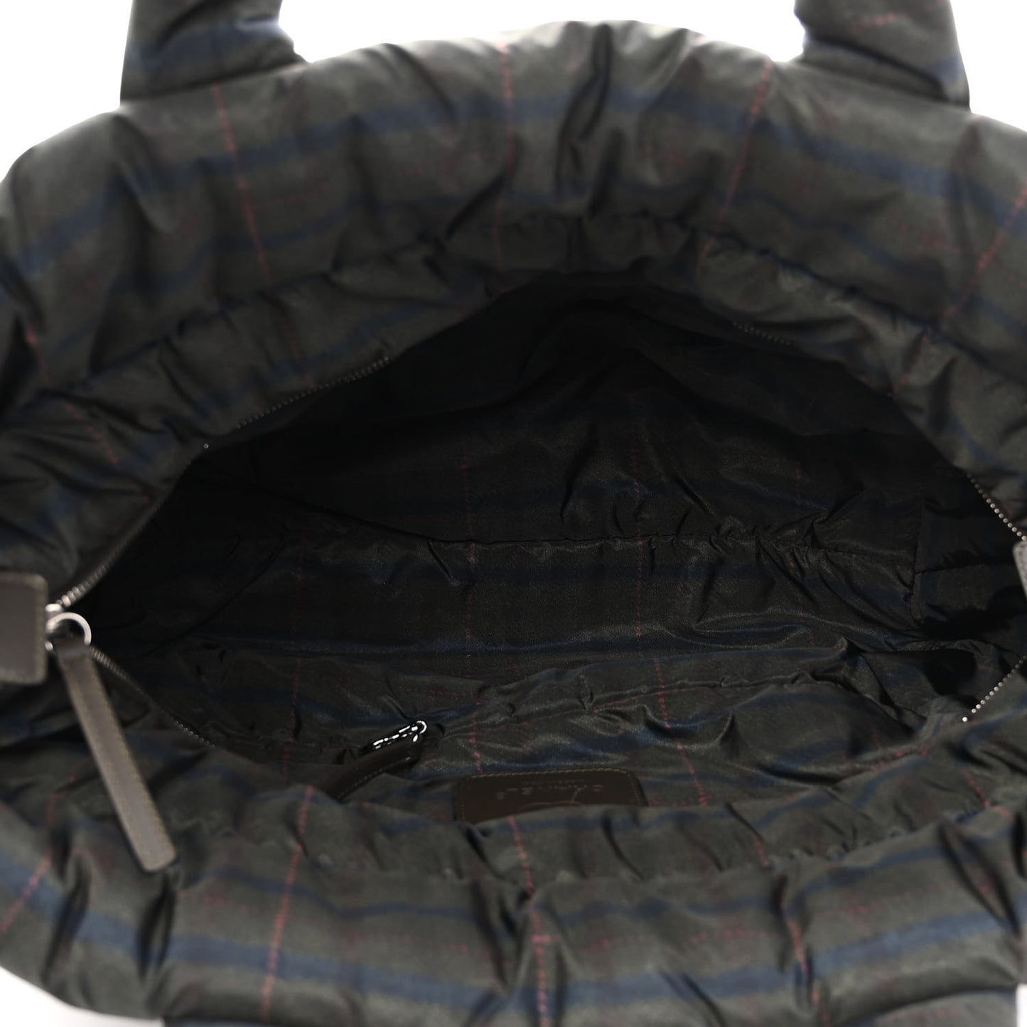 Nylon Quilted Medium Coco Cocoon Tote Khaki